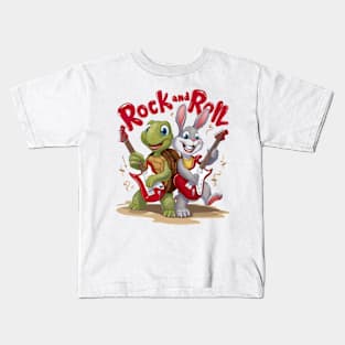 Musical Reptile and Hare Rock Out Roll Kids T-Shirt